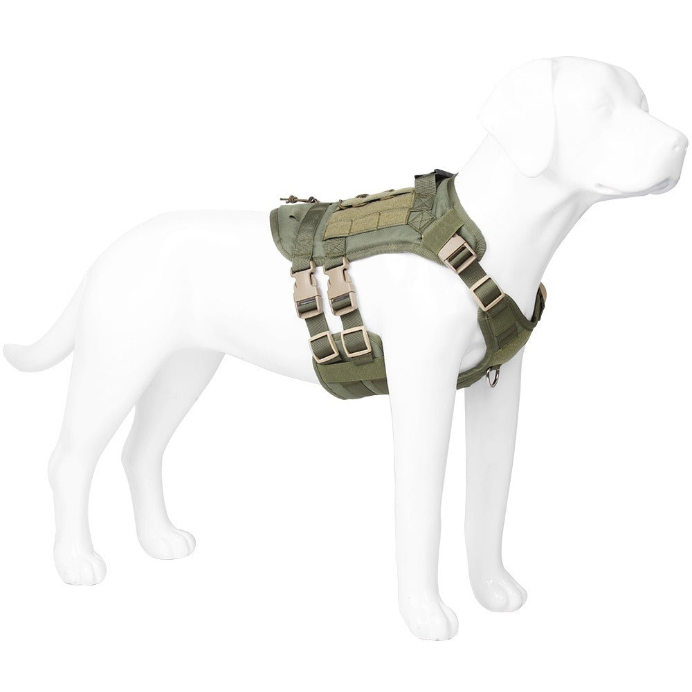 Working dog deals harness