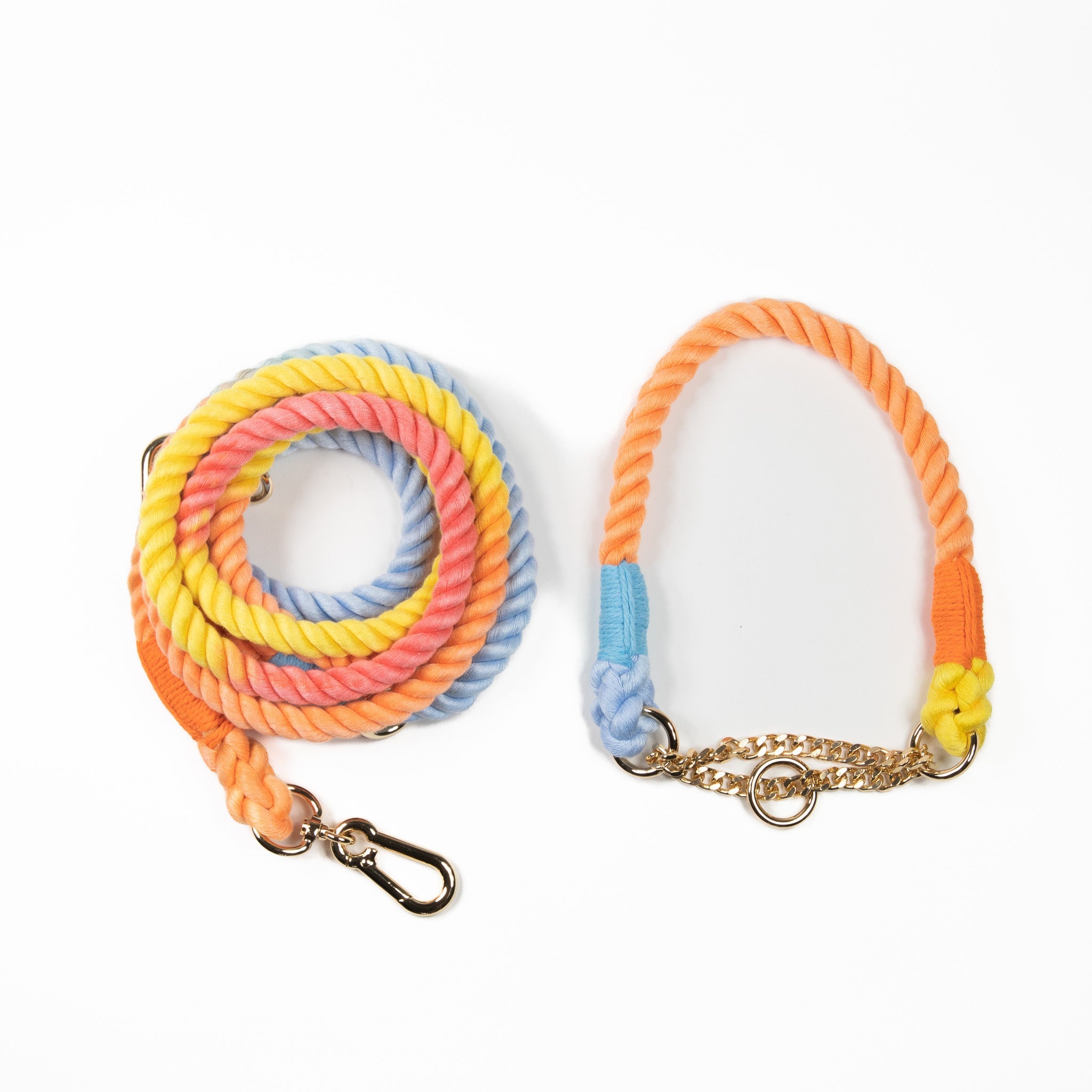 Dog Rope Collar & Leash Set PetsRus